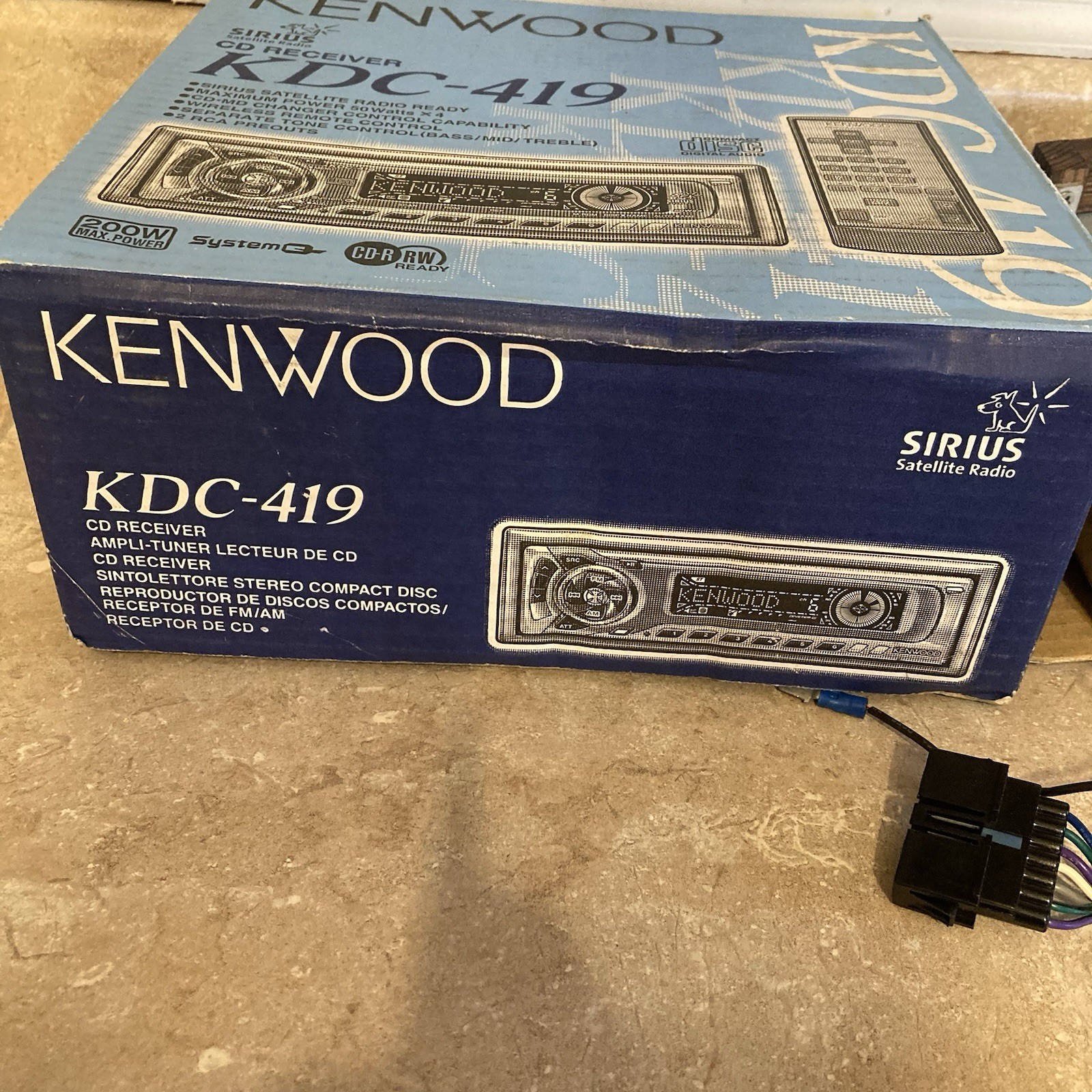 Kenwood KDC-419 CD Receiver Car Stereo w/ Remote Instruction Manual Box Tested