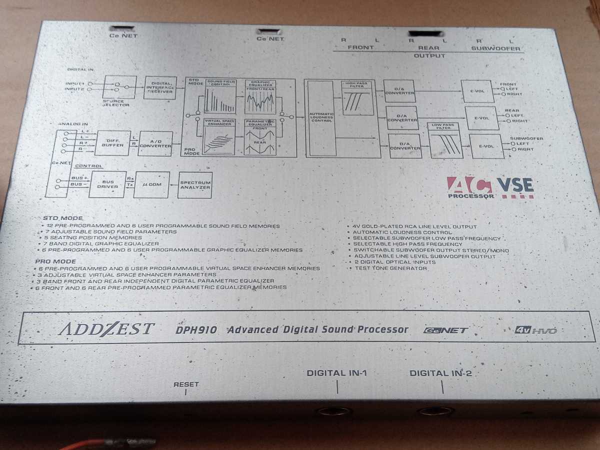 ADDZEST DXZ715 MSZ715 DPH910 Car Audio with Remote Control and Cable Set