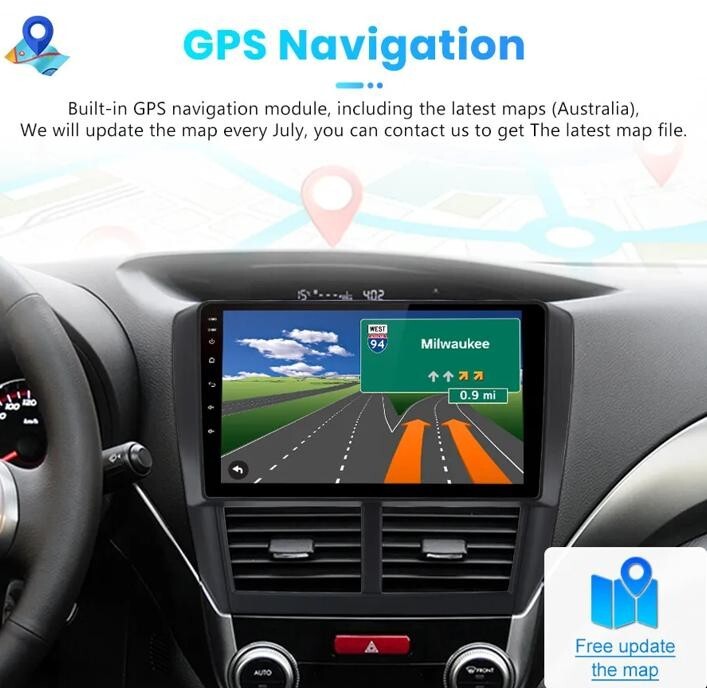 Android 13 CarPlay Camera For Subaru Forester Impreza 2009-2013 Car Stereo Radio