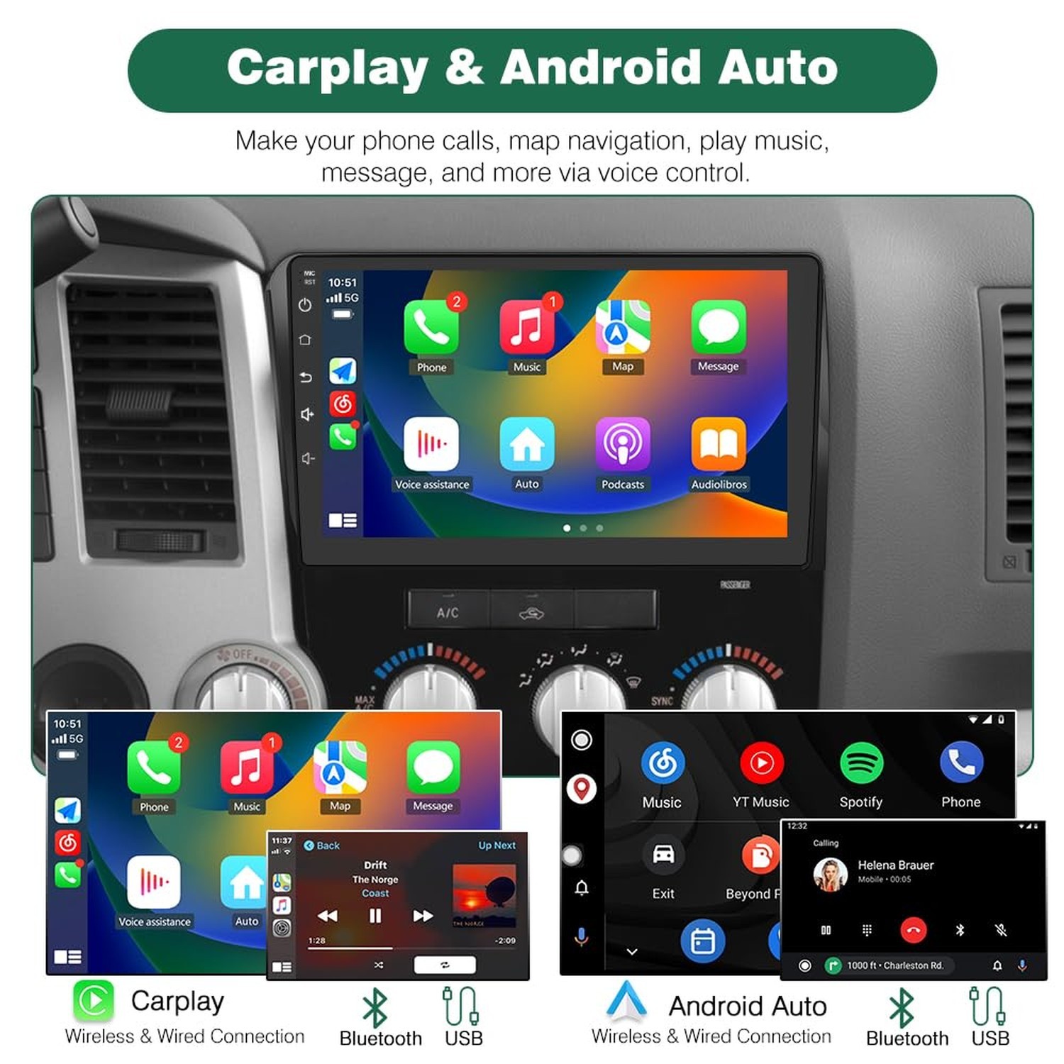 Android 13 Car Radio Stereo for Toyota Tundra 2007-2013 Toyota Sequoia 2008-2…