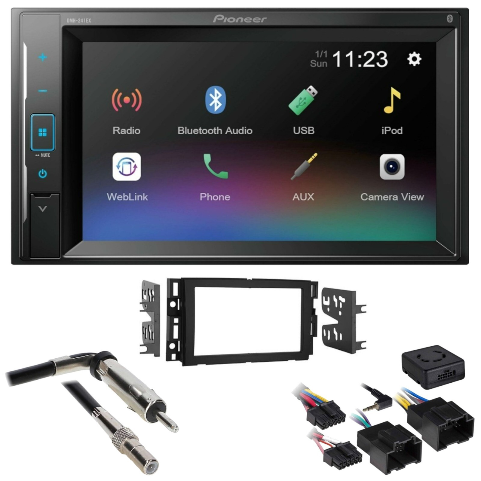 2007-2014 Chevy Tahoe Pioneer Double DIN Bluetooth Car Stereo Upgrade | 241ex