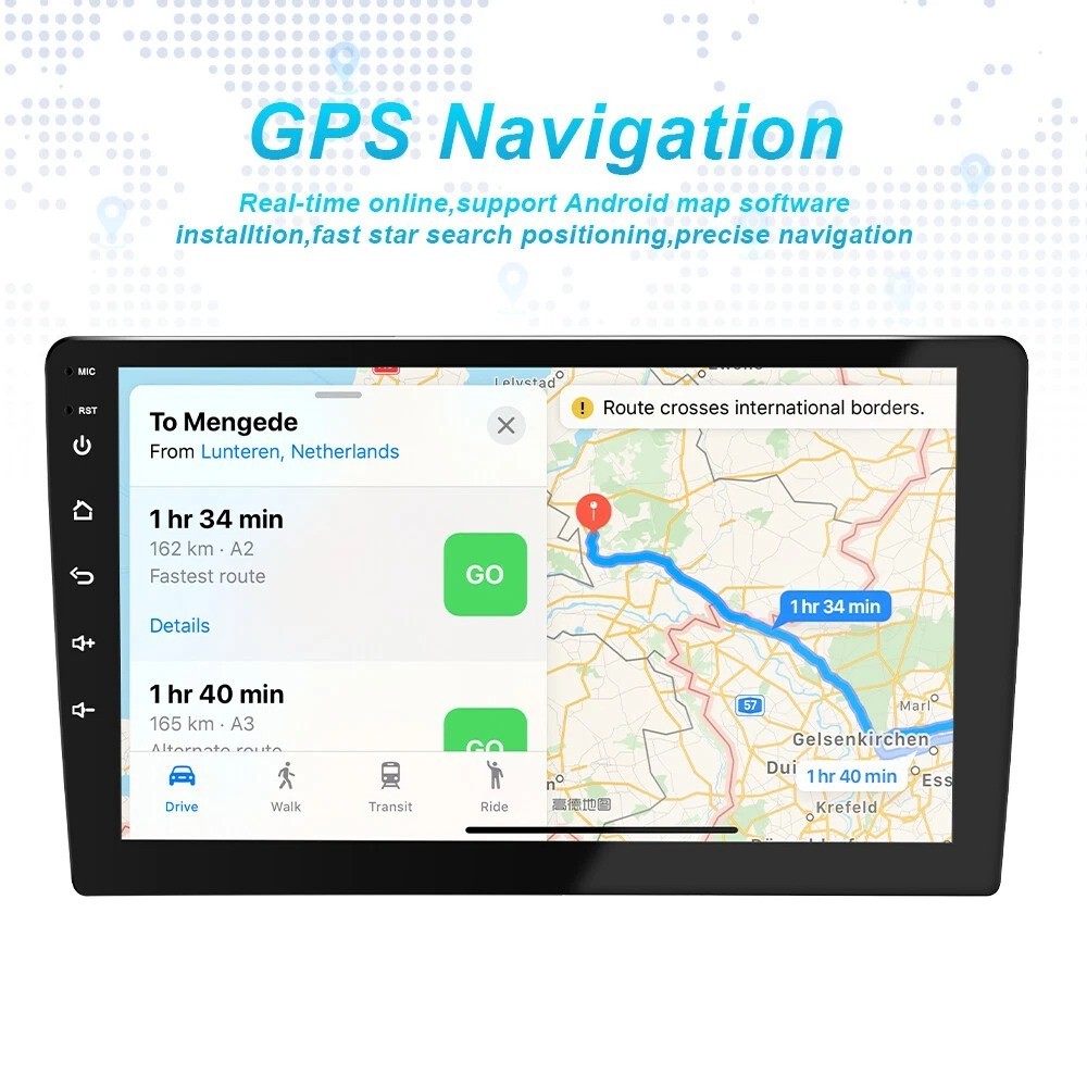 KHH 10.1″ Double 2 DIN Android 11 Car Stereo Radio 2+32G CarPlay WiFi GPS+Camera