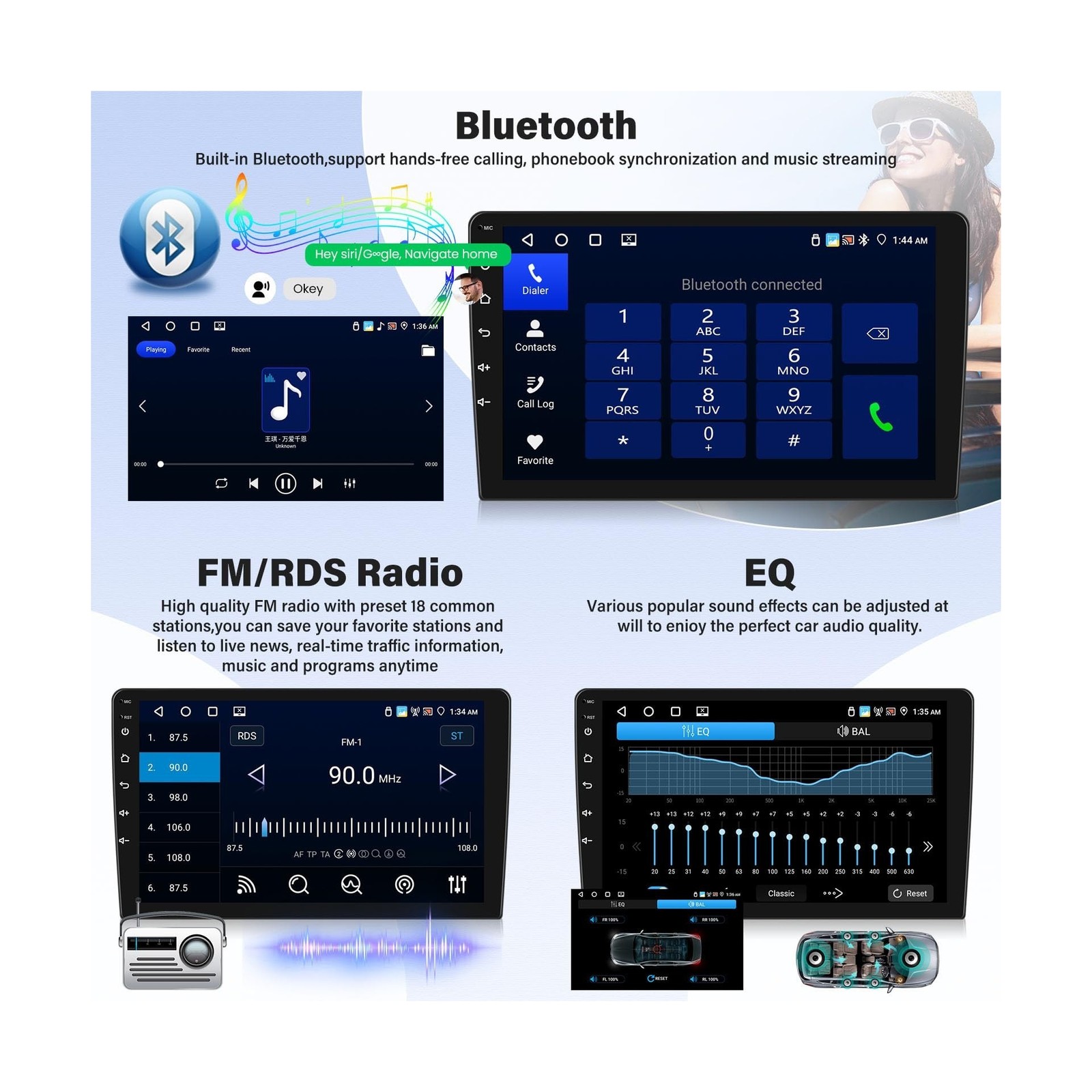 [4+128G] Android 15 Car Radio Stereo for Jeep Patriot Compass 2010-2016 with …