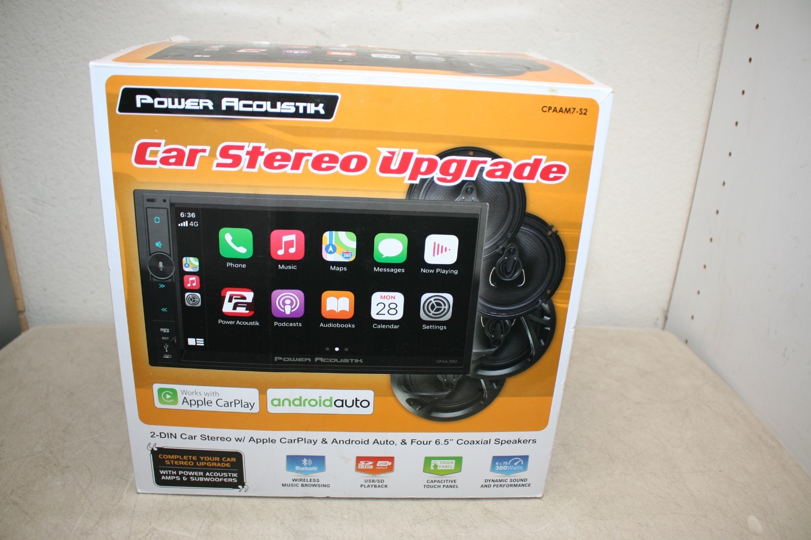 Power Acoustik Car Stereo CPAAM7-S2 New In Box Apple Car Play Android auto NEW!