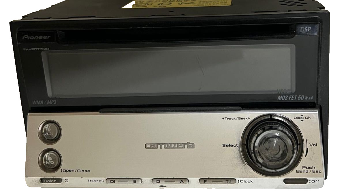 Pioneer Carrozzeria FH-P077MD 2DIN CD/MD/AM/FM Player Deck JDM