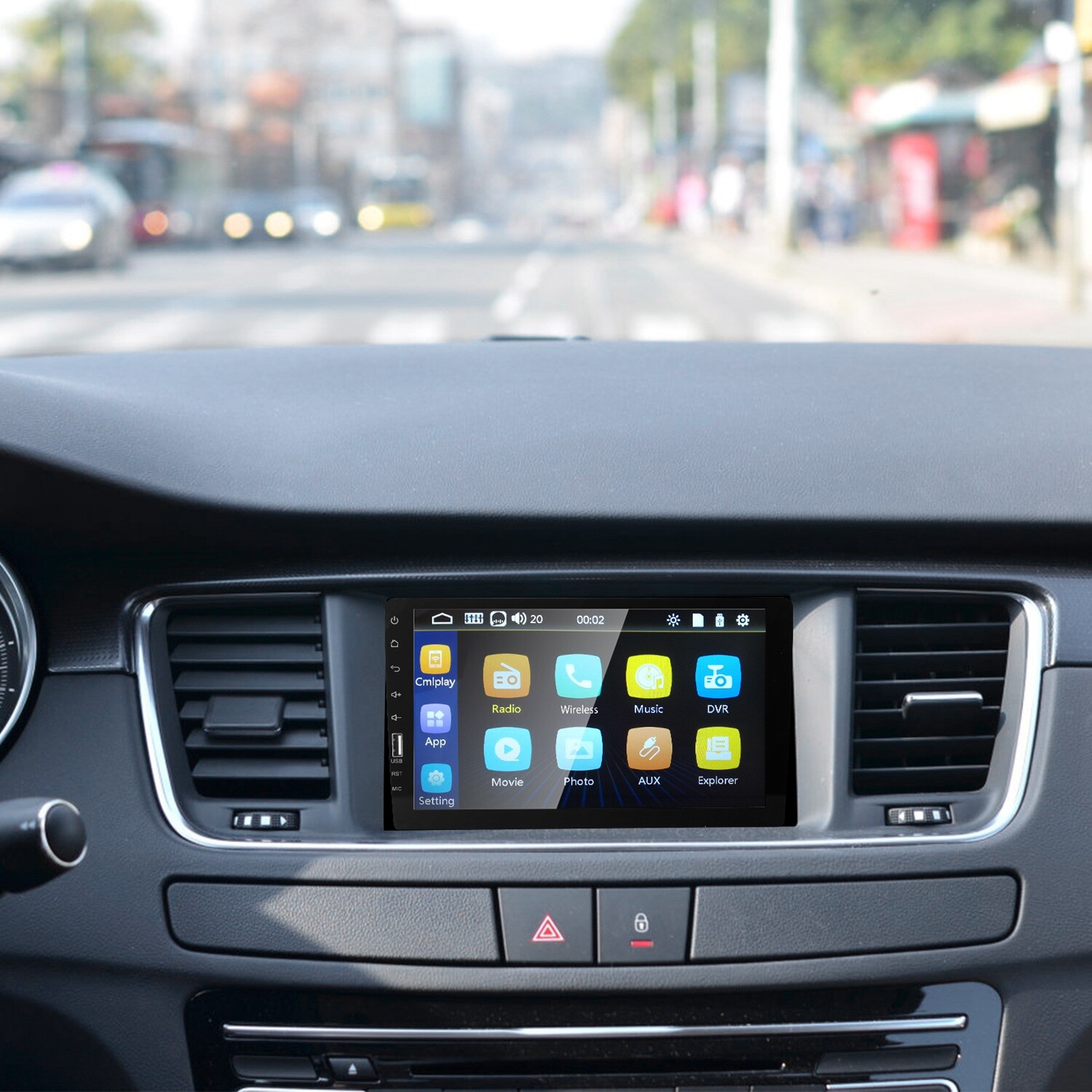 9″ Touch Screen Wireless Car FM Radio Stereo Mp5 Player Mirror Link &Rear Camera