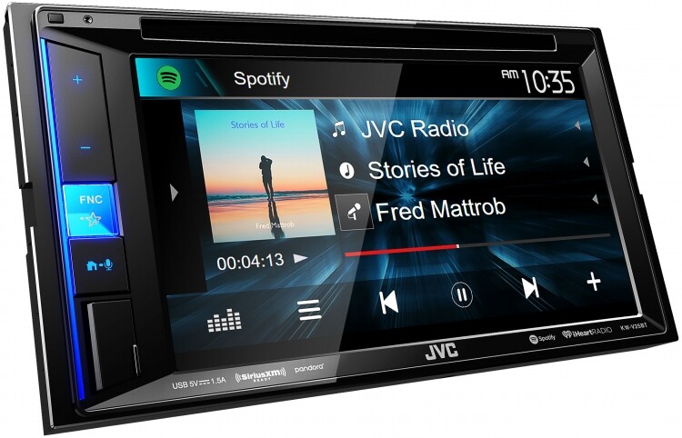 JVC KW-V25BT 6.2″ Touchscreen Receiver + 2x Audiotek K65.4 Car 6.5″ Speakers