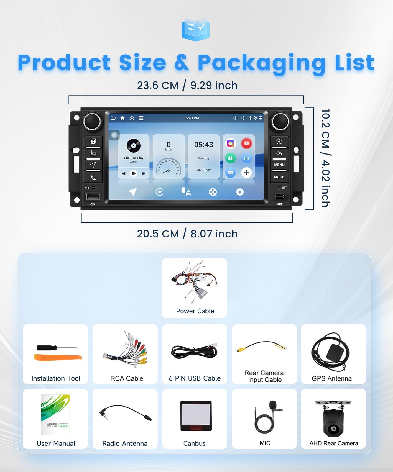 4GB+64GB Car Stereo for for Jeep Wrangler/Patriot (2007-2017)/Grand Cherokee …