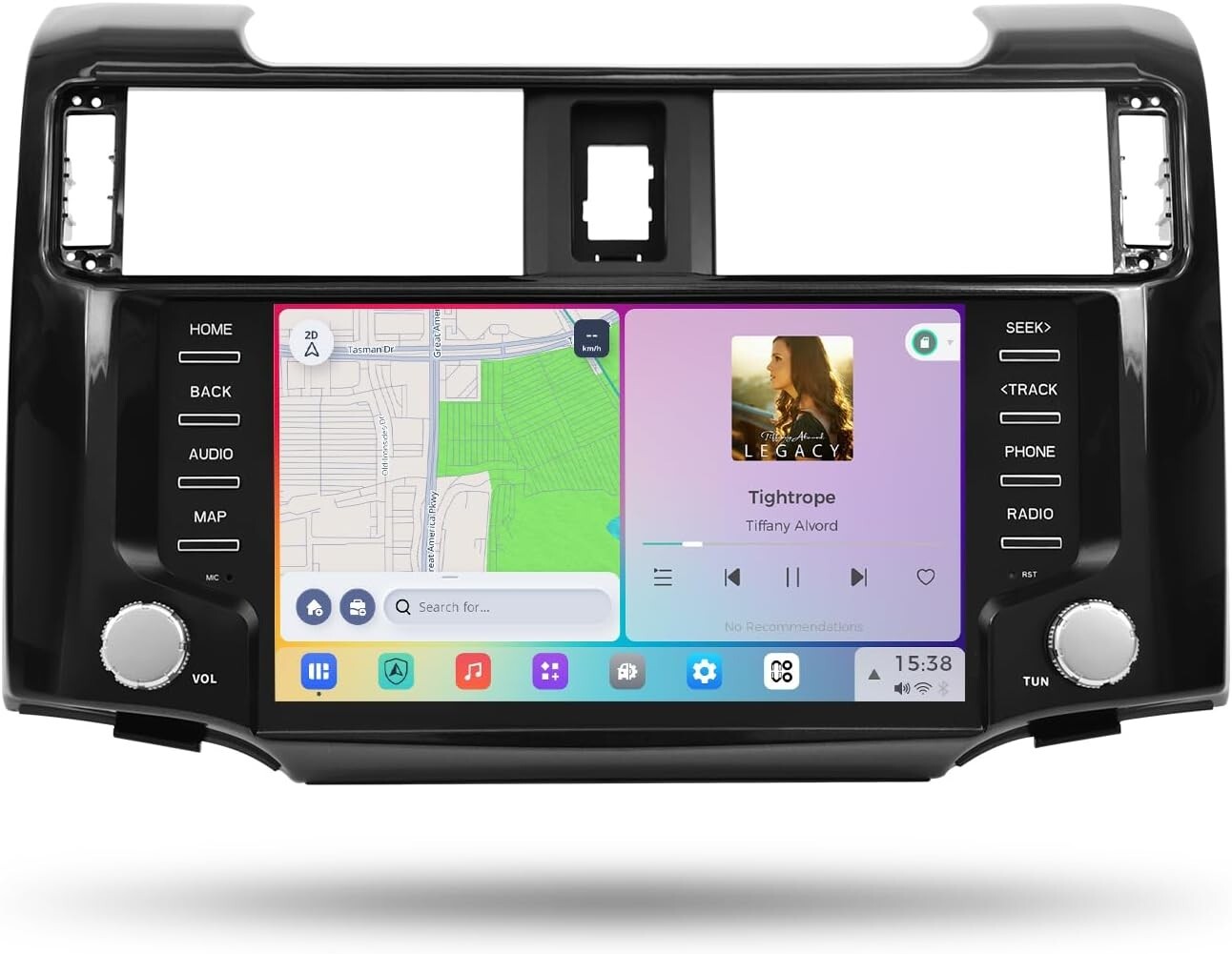 Dasaita 9″ Car Radio for Toyota 4Runner 2010-2023 QLED Display 8GB+256GB 5G WiFi