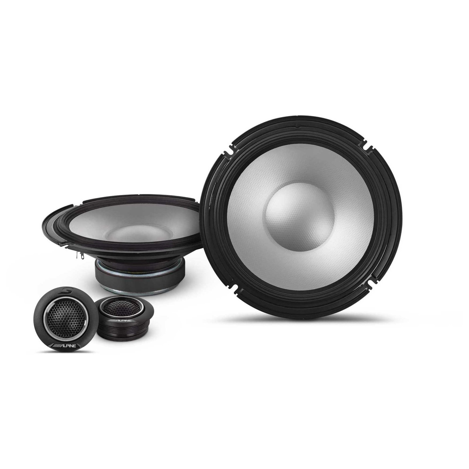 Alpine UTE-73BT Media Receiver & 2 Pairs S2-S80C Type S 8″ Speakers