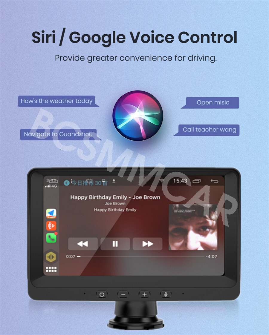 Car Stereo Touch Screen Radio Bluetooth FM Multimedia Player Audio For Carplay