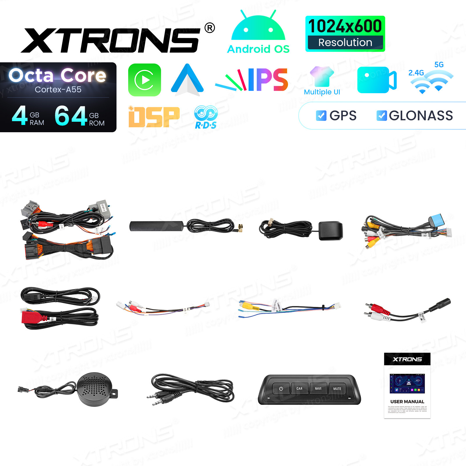 For Land Rover Freelander 2 2007-2012 Android 14 Car Stereo GPS CarPlay 4G 4+64G