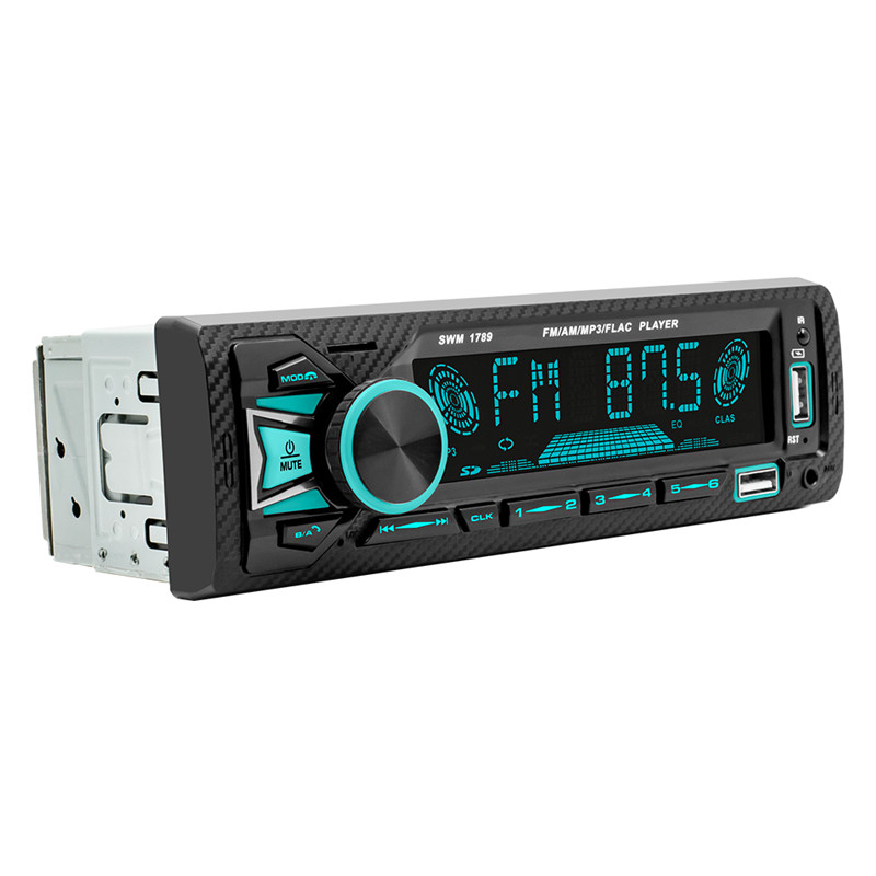 Single DIN Car Radio Audio Bluetooth Stereo MP3 Player FM Receiver USB AUX TF