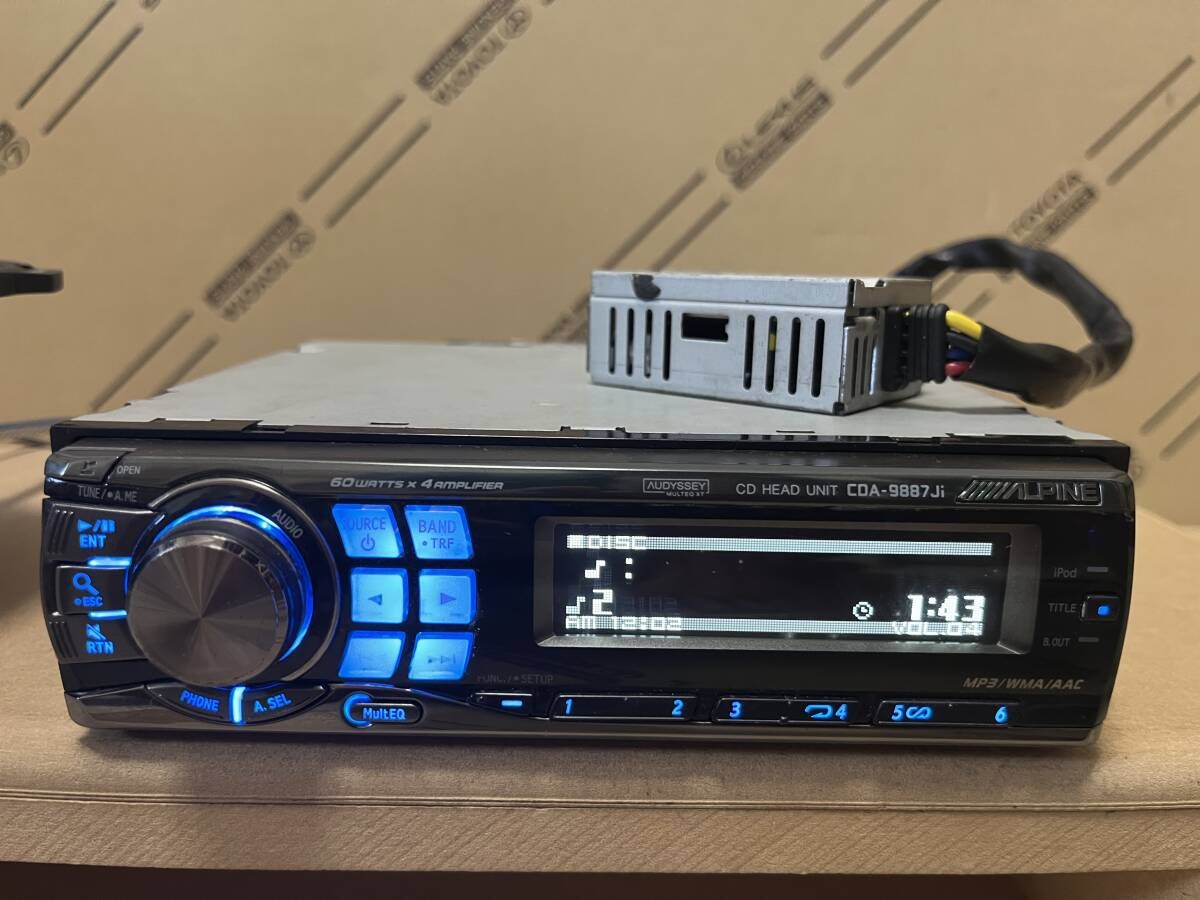 ALPINE CDA-9887Ji 60W x4 CD Player Excellent JAPAN
