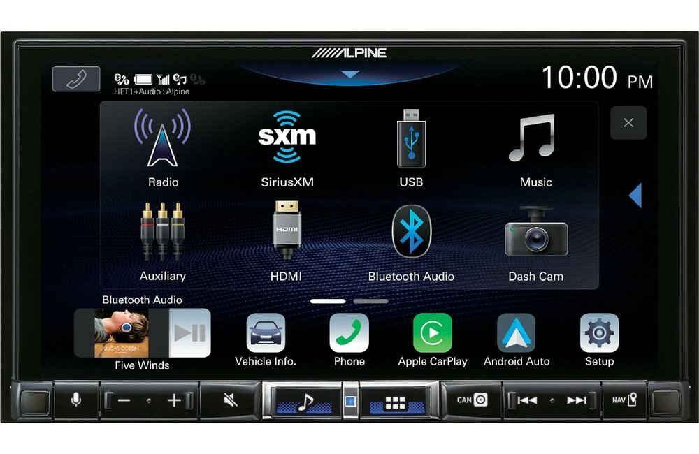 Alpine iLX-507 Double-DIN Apple Carplay Bluetooth 7″ Digital Multimedia Receiver