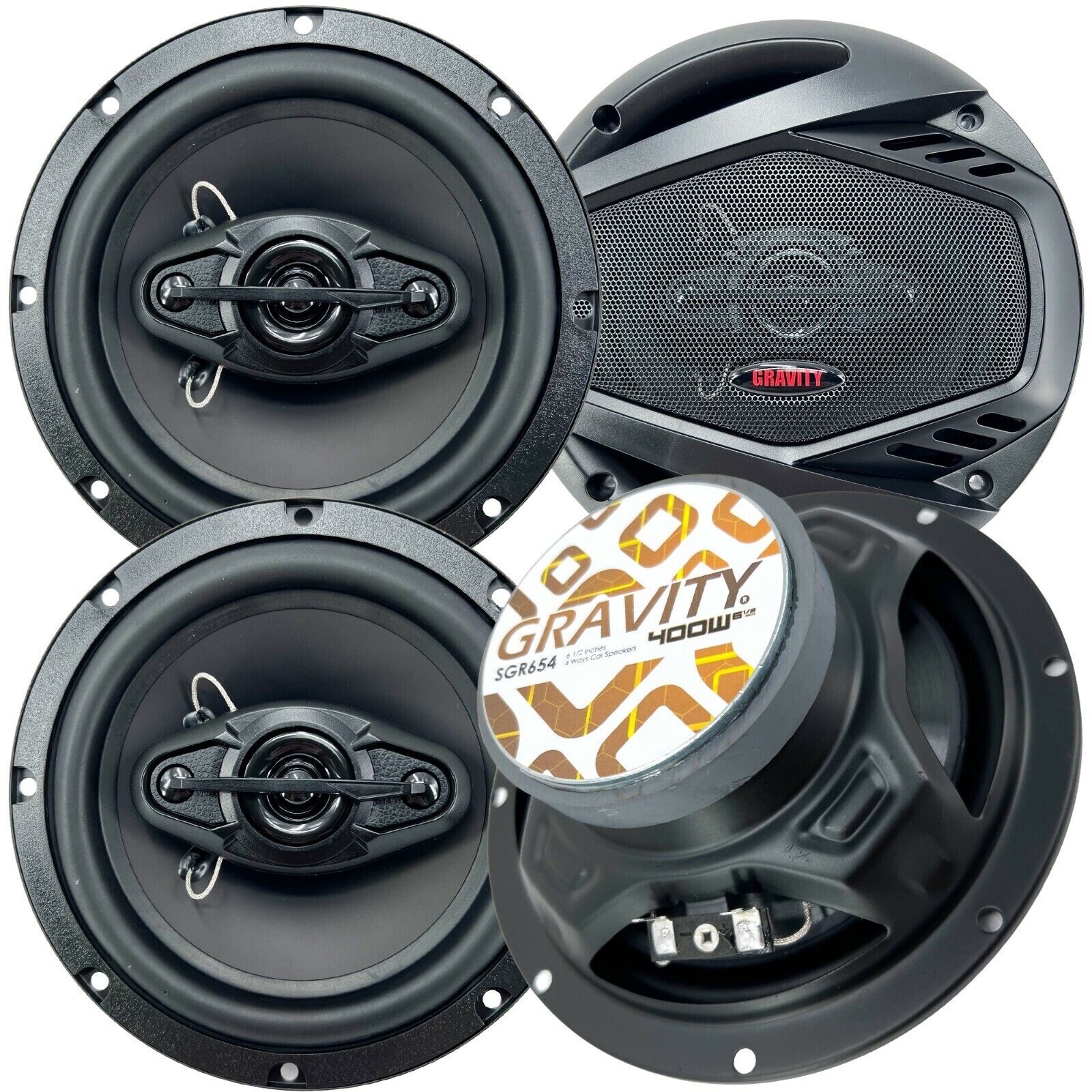 4X GRAVITY 6.5 inch Front & Rear Speaker for Honda Civic 2006-2021