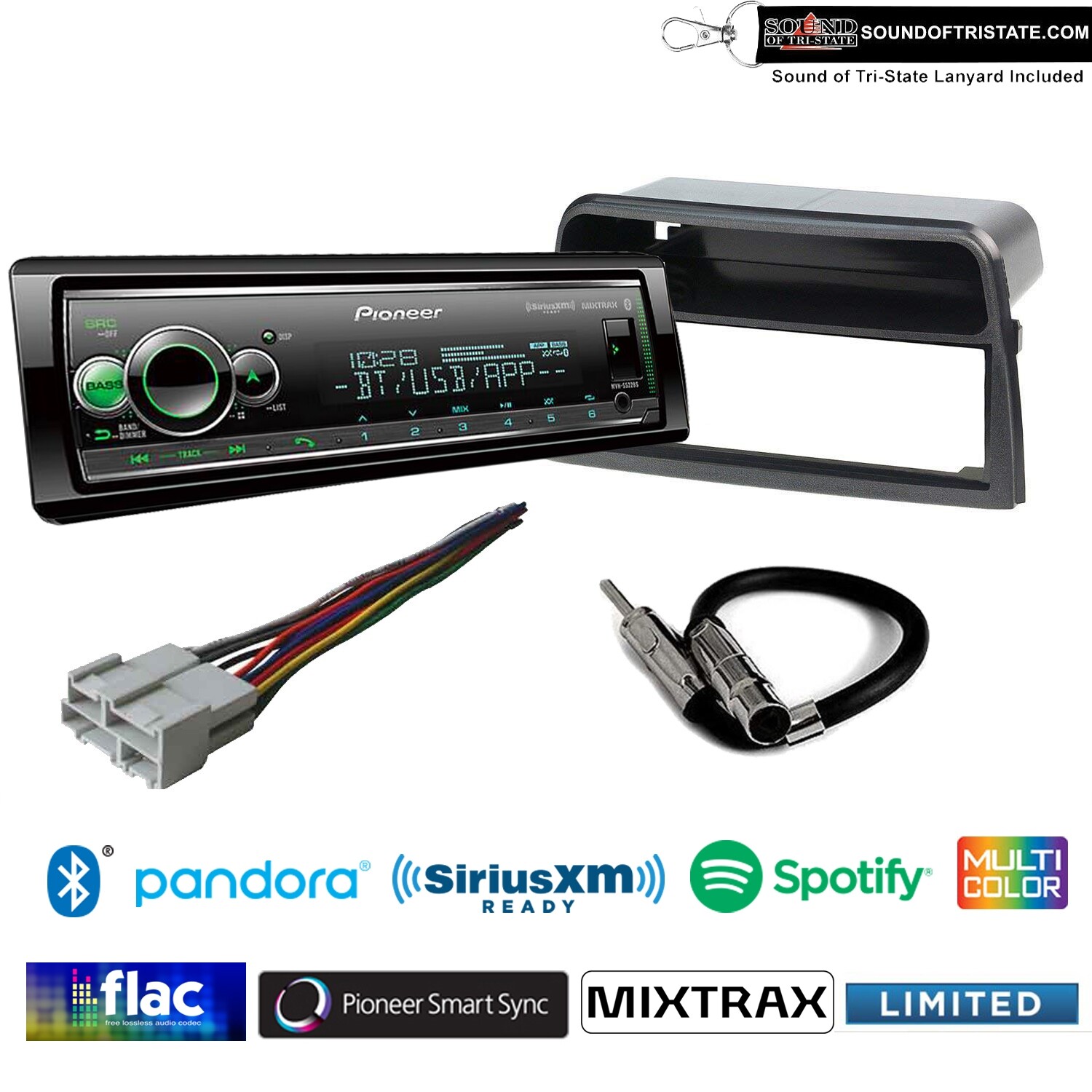 Pioneer MVH-S522BS Digital Media Receiver Fits 1995-99 Saturn S