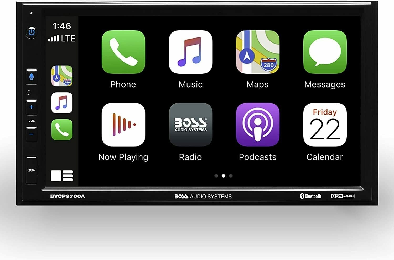 BOSS BVCP9700A Double 2 DIN 7″ Car Stereo Apple Carplay Android Auto Bluetooth