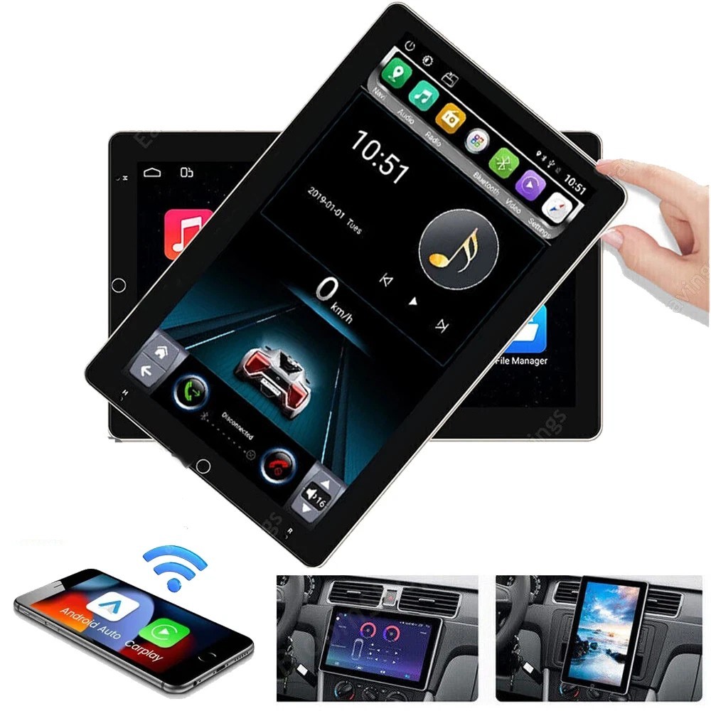 10.1” Double 2 Din Android 15 Touch Screen Car Stereo Radio GPS WIFI BT Carplay