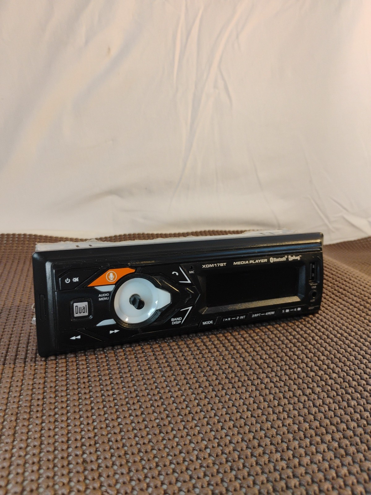 🔥Dual Electronics XDM17BT Single DIN Car Stereo USB & Aux untested