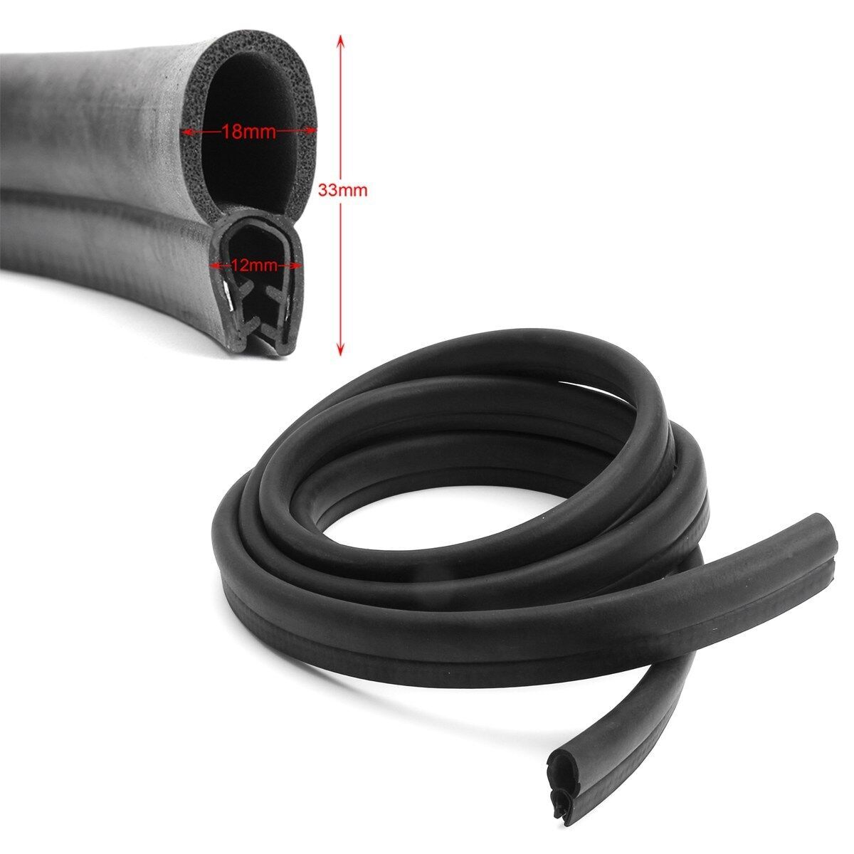 3M Car Door Black Rubber O U Channel Edge Edging Trim Seal Trunk Strip