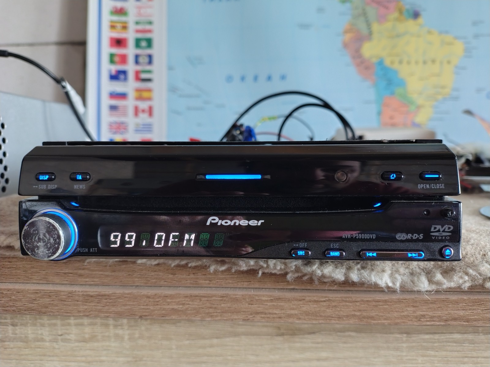 Pioneer AVH P5900DVD Car Stereo CD/DVD Player In Dash Receiver Fully Working
