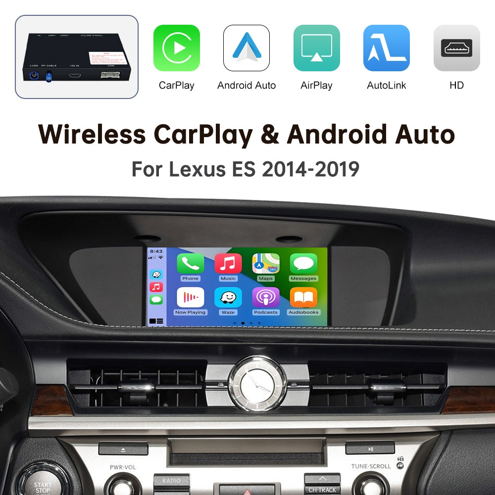 Wireless Carplay Android Auto Module For Lexus ES 2014-2019 Mirror Link AirPlay