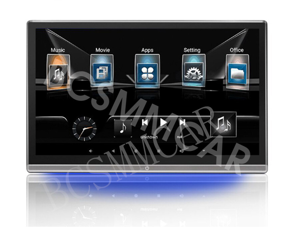 Dual HMDI Car Headrest Monitor Touch Screen Video Music Player For Car Rear Seat