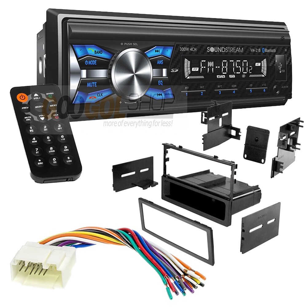 Single DIN Radio USB/MP3/AM/FM CAR Stereo Dash kit for 1999-2000 Honda Civic