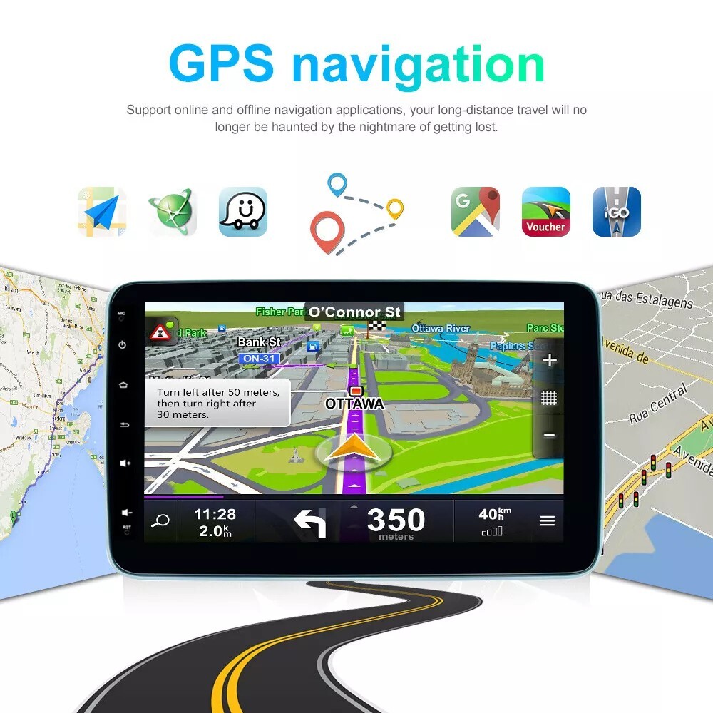 10.1″ Android 11 Double Din Car DVD Player Radio Car Stereo Head Unit GPS 2+32GB