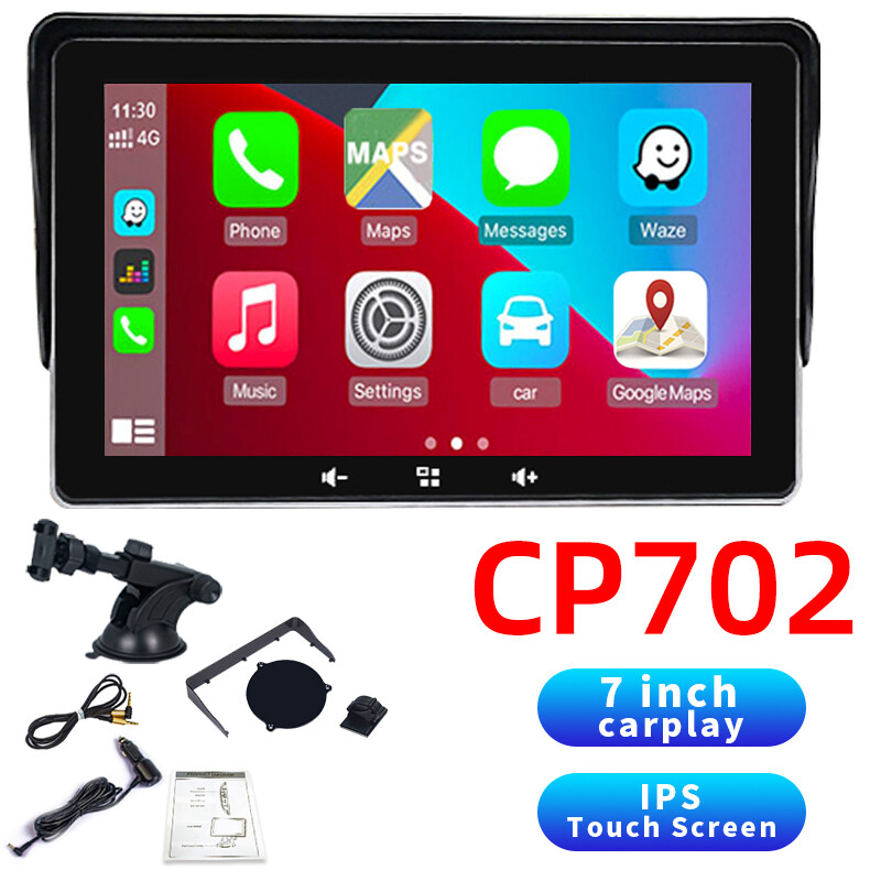 Bluetooth 7″ Apple CarPlay Touch Screen Car Radio Android Auto Portable Stereo