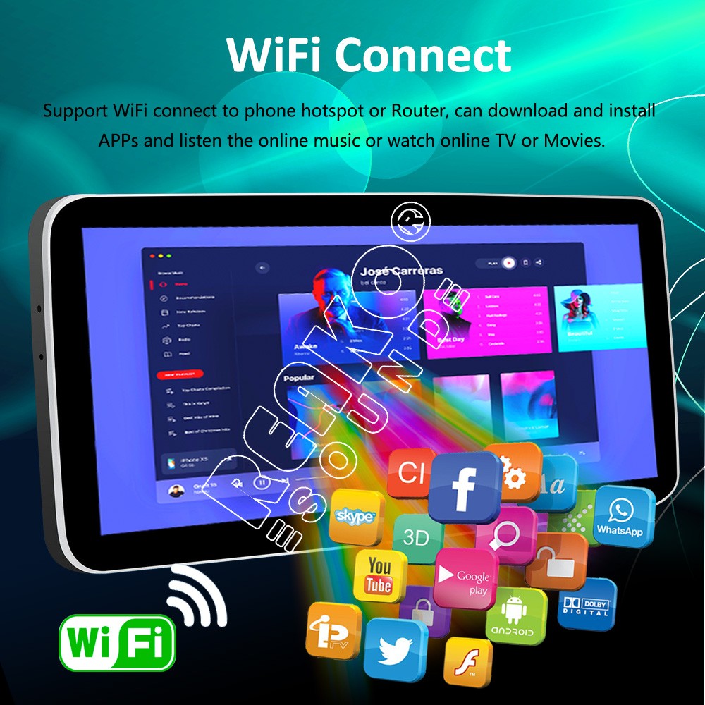 Double 2 DIN 9″ Android 11 Touch Screen Car Stereo Radio GPS Navi Bluetooth WIFI