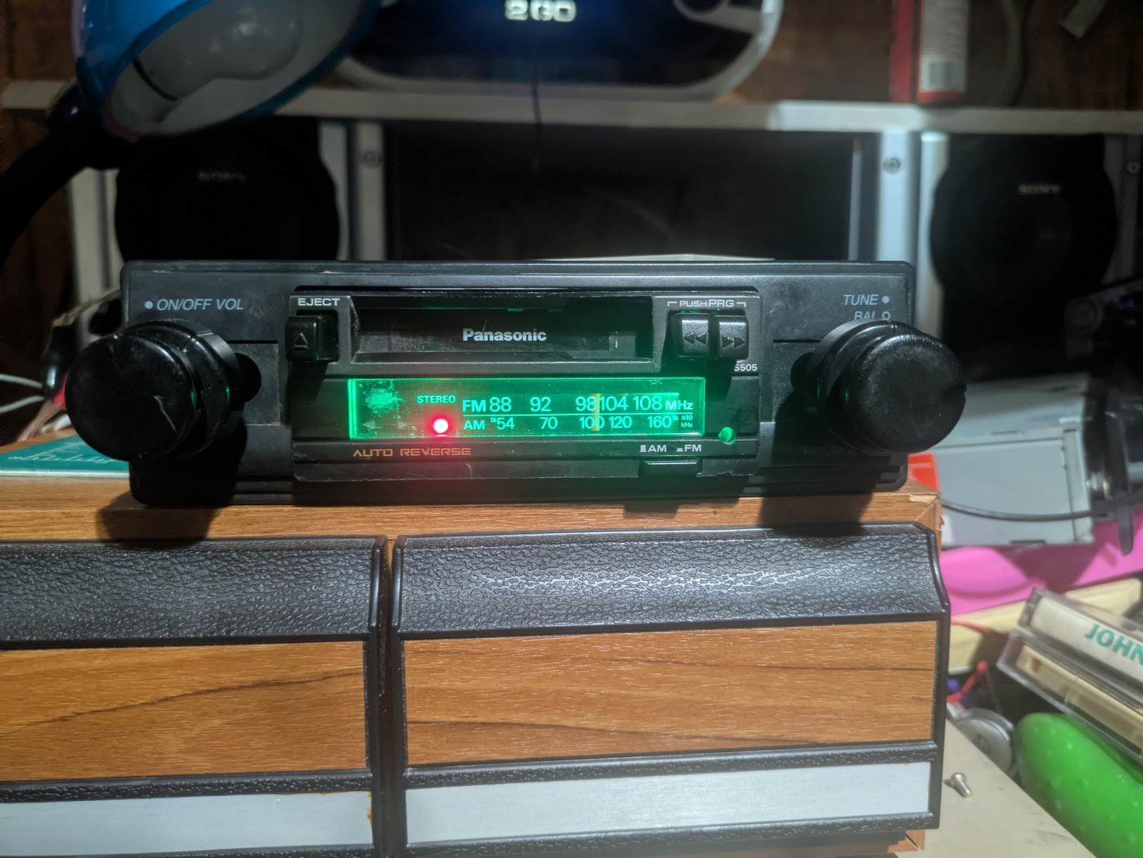 VTG 80s Panasonic 🔵 Bluetooth Stereo‼️Audio Car Cassette Deck Knob Shaft Radio