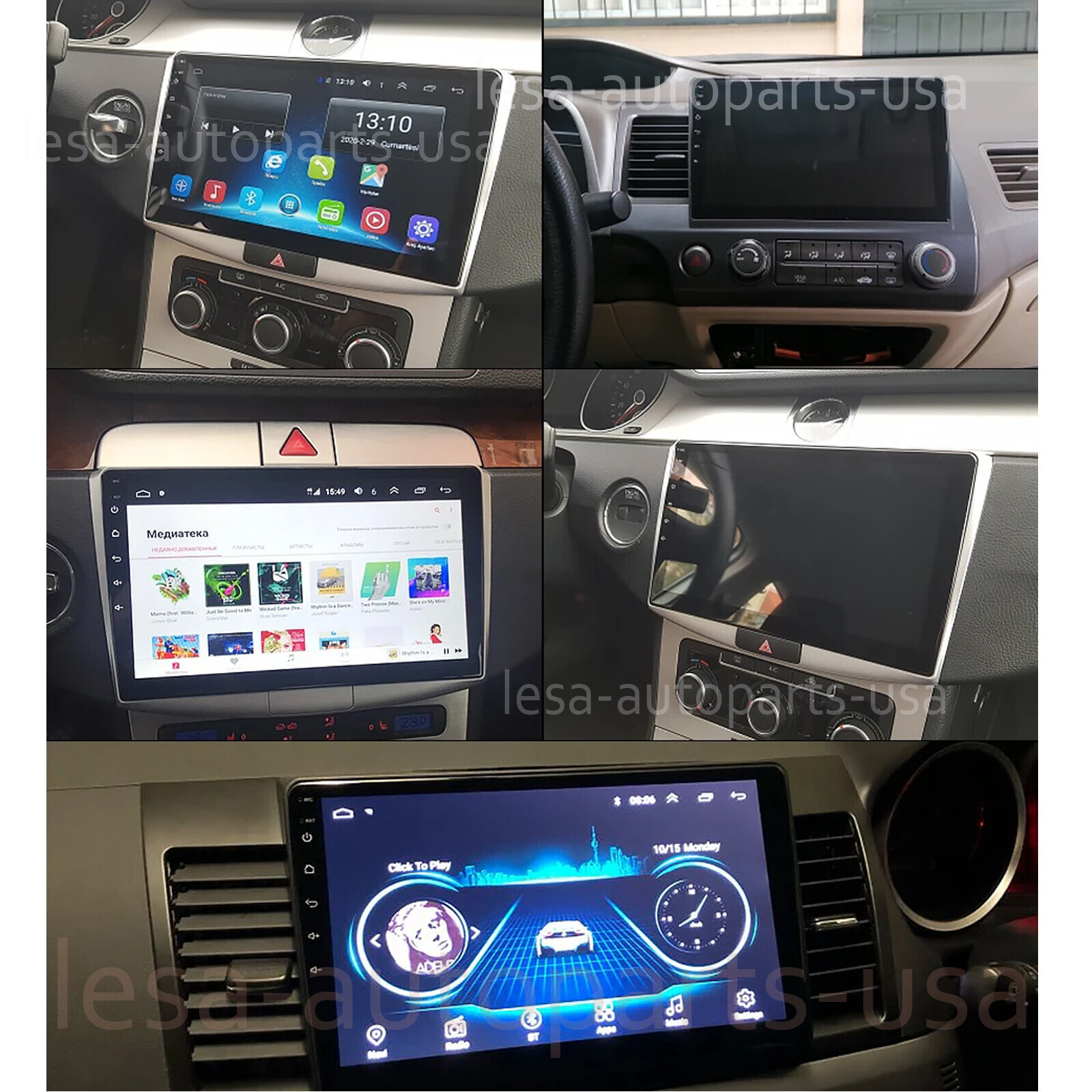 CarPlay Android 13.0 Car Stereo Radio 10.1″ Double 2 Din GPS Navi +Camera 4G+64G