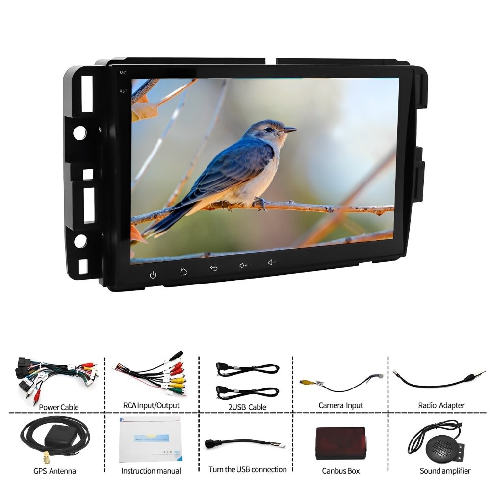 For GMC Yukon Chevy Silverado Double DIN Android 13 8″ Car Stereo Radio GPS Navi