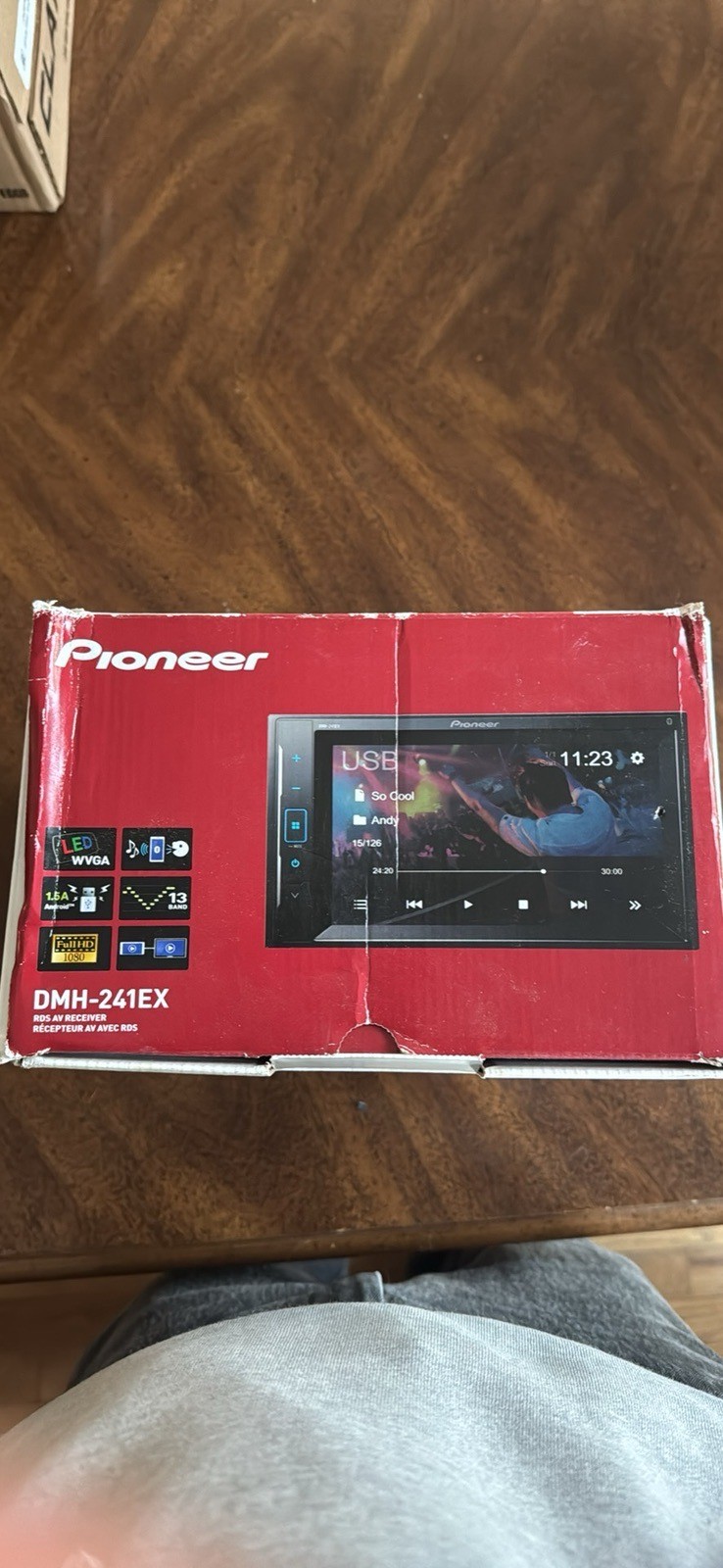 NEW Pioneer DMH-241EX 6.2″ Touchscreen Digital Media Receiver w/ Bluetooth