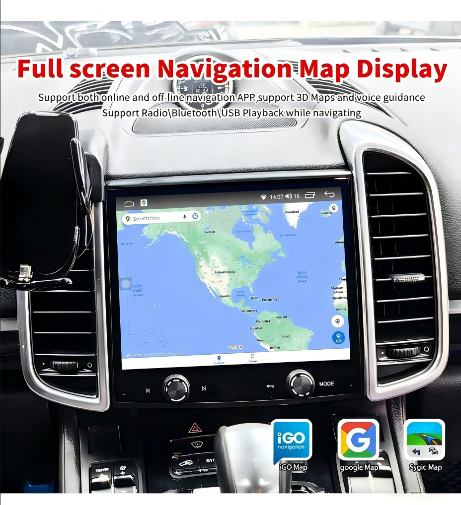 8.4″ Android Navigation Car GPS Stereo Radio For Porsche Cayenne 2010-2017 128G