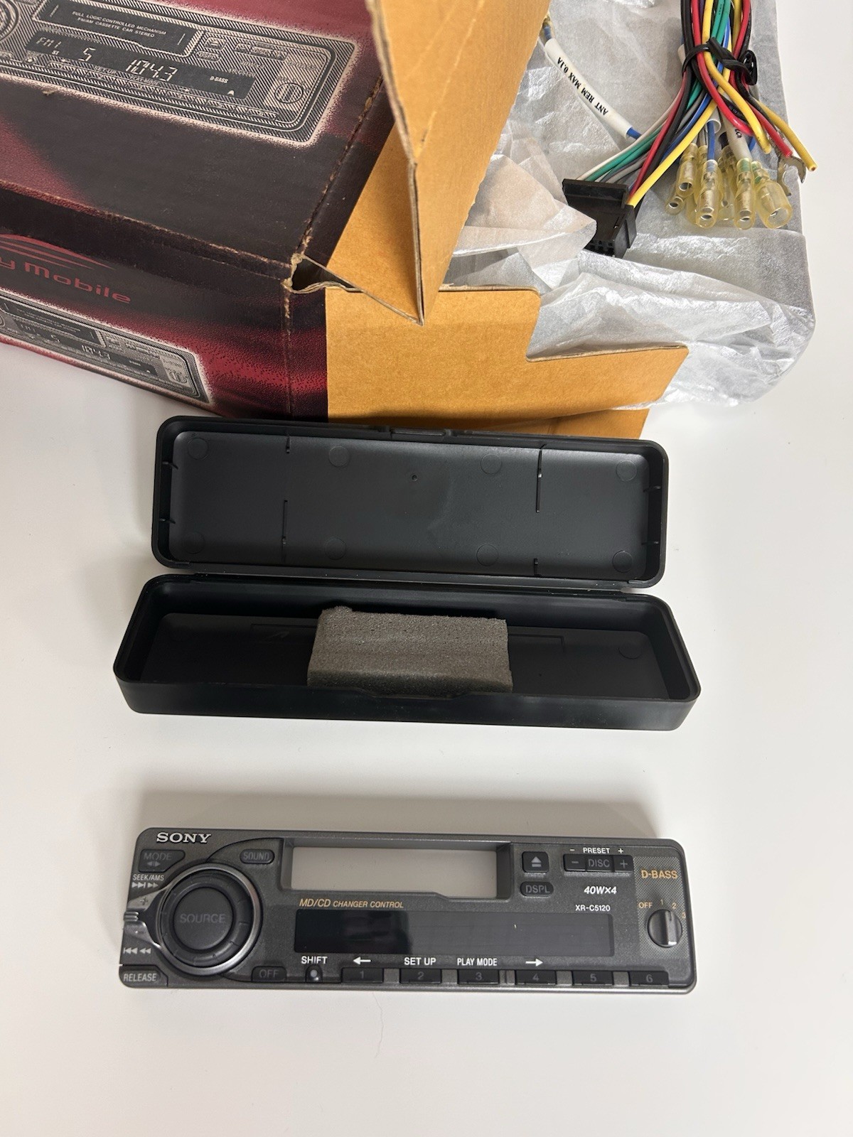 Sony XR-C5120 FM/AM Cassette Car Stereo Radio XR5120 NOS, Never Installed.