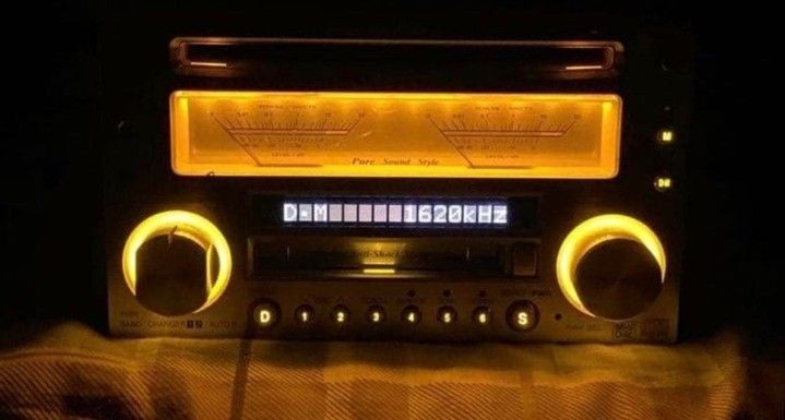 Junk Panasonic CQ-VX5500D CD MD Mini Disc Player Car Audio Silver Japan