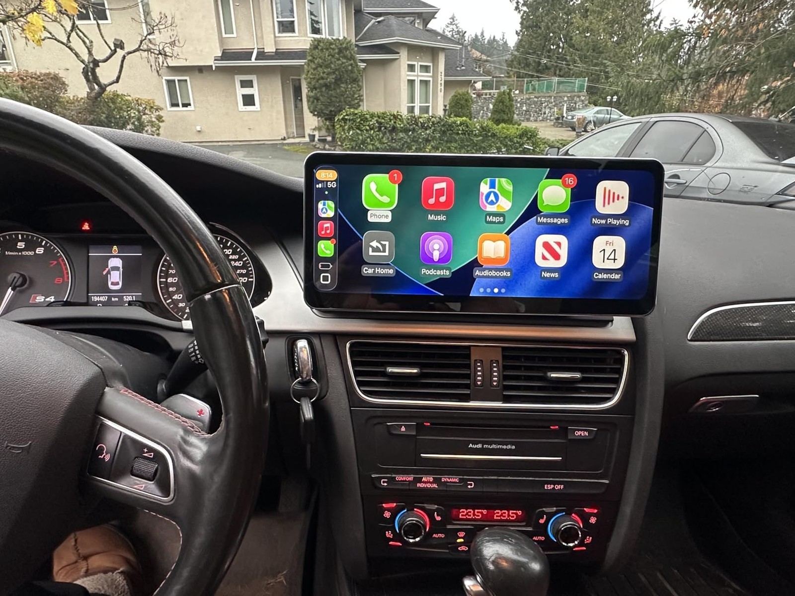 12.3″ Android Car Radio Stereo Carplay 128G For AUDI A4 S4 SR4 A5 S5 SR5 2008~16