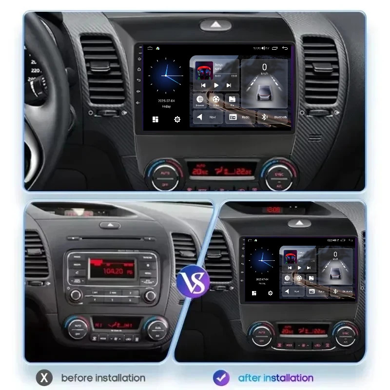 Car Radio 8 Core 64G for KIA Cerato K3 Forte 2013 -2017 Android Audio WIFI GPS