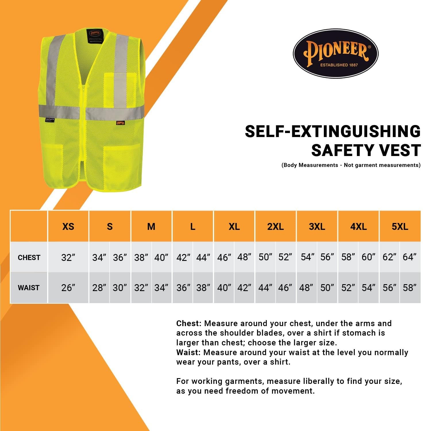 Hi Vis Self-Extinguishing FR Safety Vest for Men & Women – Flame Resistant Me…