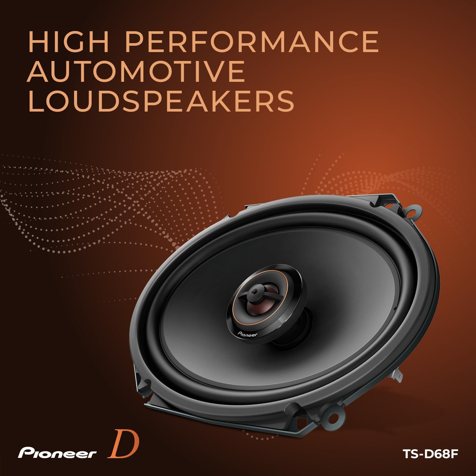 Pioneer TS-D68F D Series 6×8 2-Way car Speakers