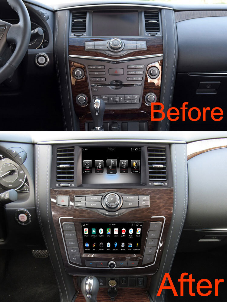 For Nissan patrol Y62 2010-2020 Car Radio GPS Multimedia Player Stereo 8GB+128GB