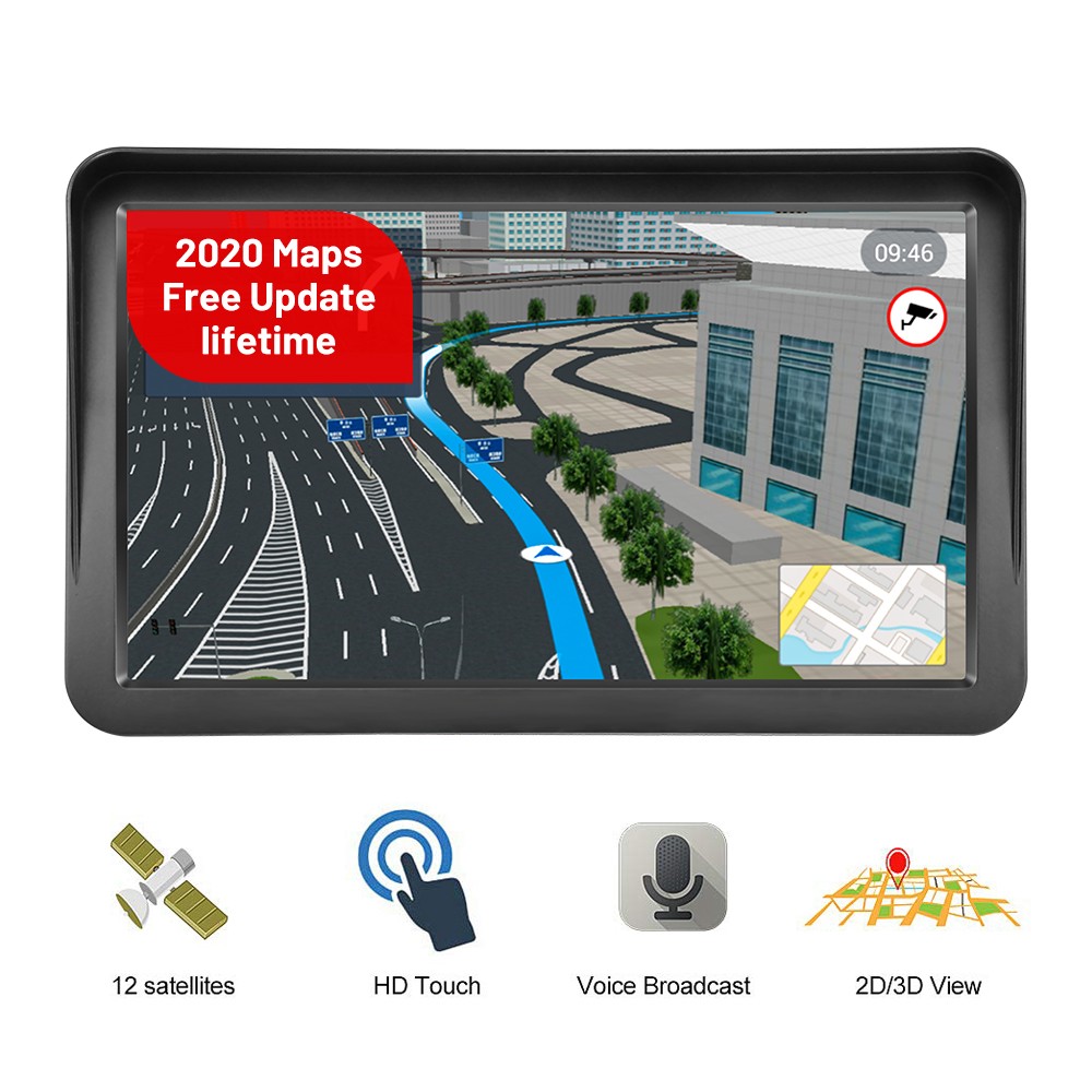 Gps Navigation for Car/Truck Touch Screen Maps w/ Spoken Direction 7″ Screen