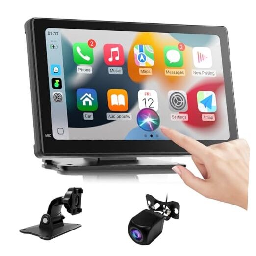 7 Inch Portable Carplay Screen for Car,Car Stereo Wireless Carplay & Android