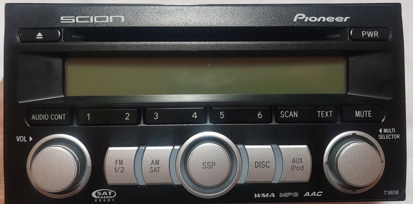 Pioneer T1808 AM FM SAT iPod CD Player In-dash Designed for ’08-’14 Toyota Scion