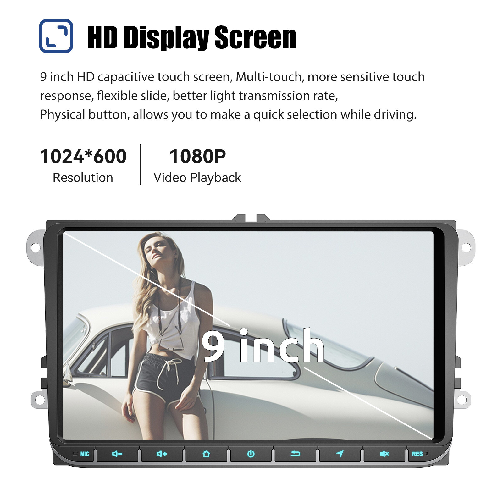 For VW Volkswagen Jetta Passat 9″ Android13 Car Stereo Radio Carplay BT GPS NAVI