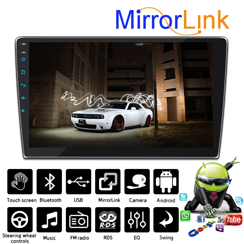 Single Din 10 inch Bluetooth Mirror Link FM/AM radio Car MP5 Player Touch screen