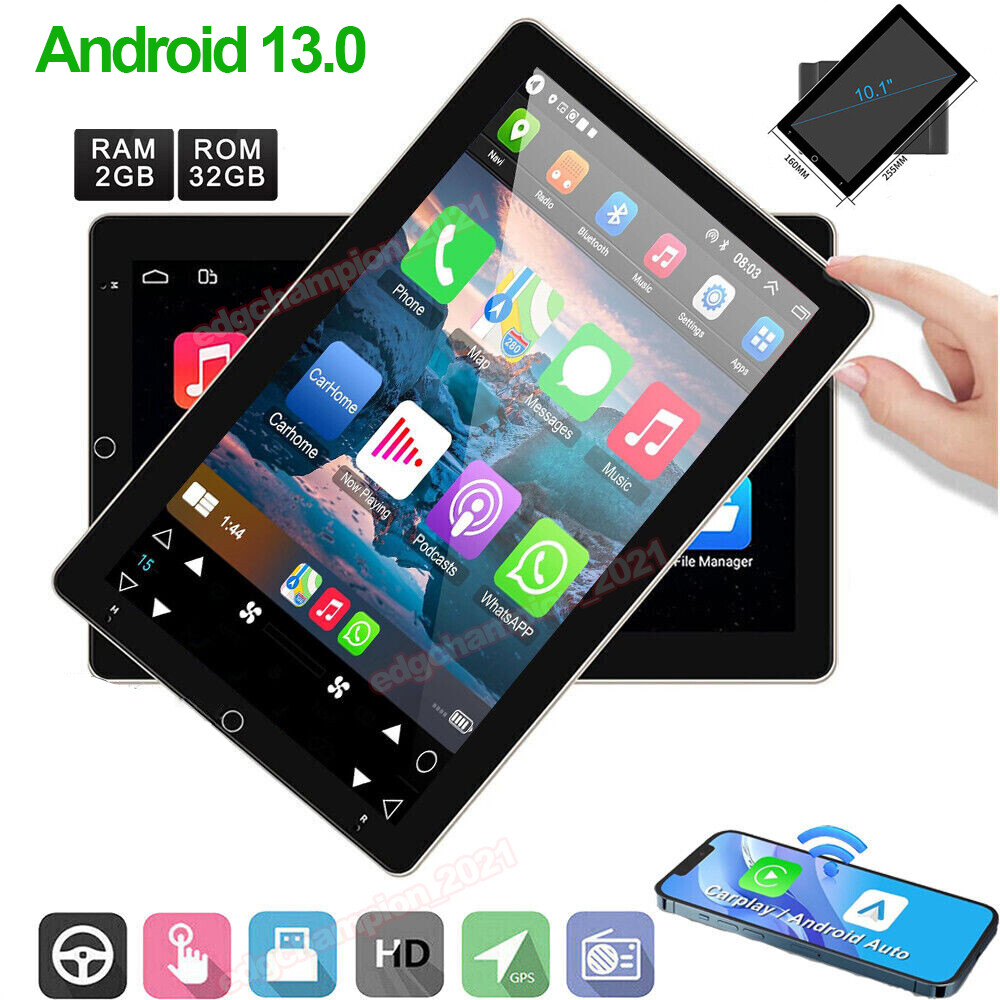 Carplay Universal Android 13 Car GPS Radio Navi 2Din Stereo Head Unit BT WiFi FM